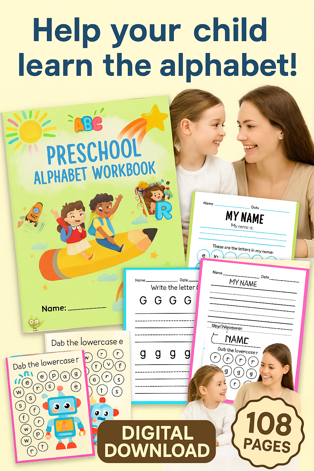 My First Alphabet Adventure – Preschool Workbook