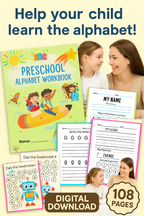 My First Alphabet Adventure – Preschool Workbook