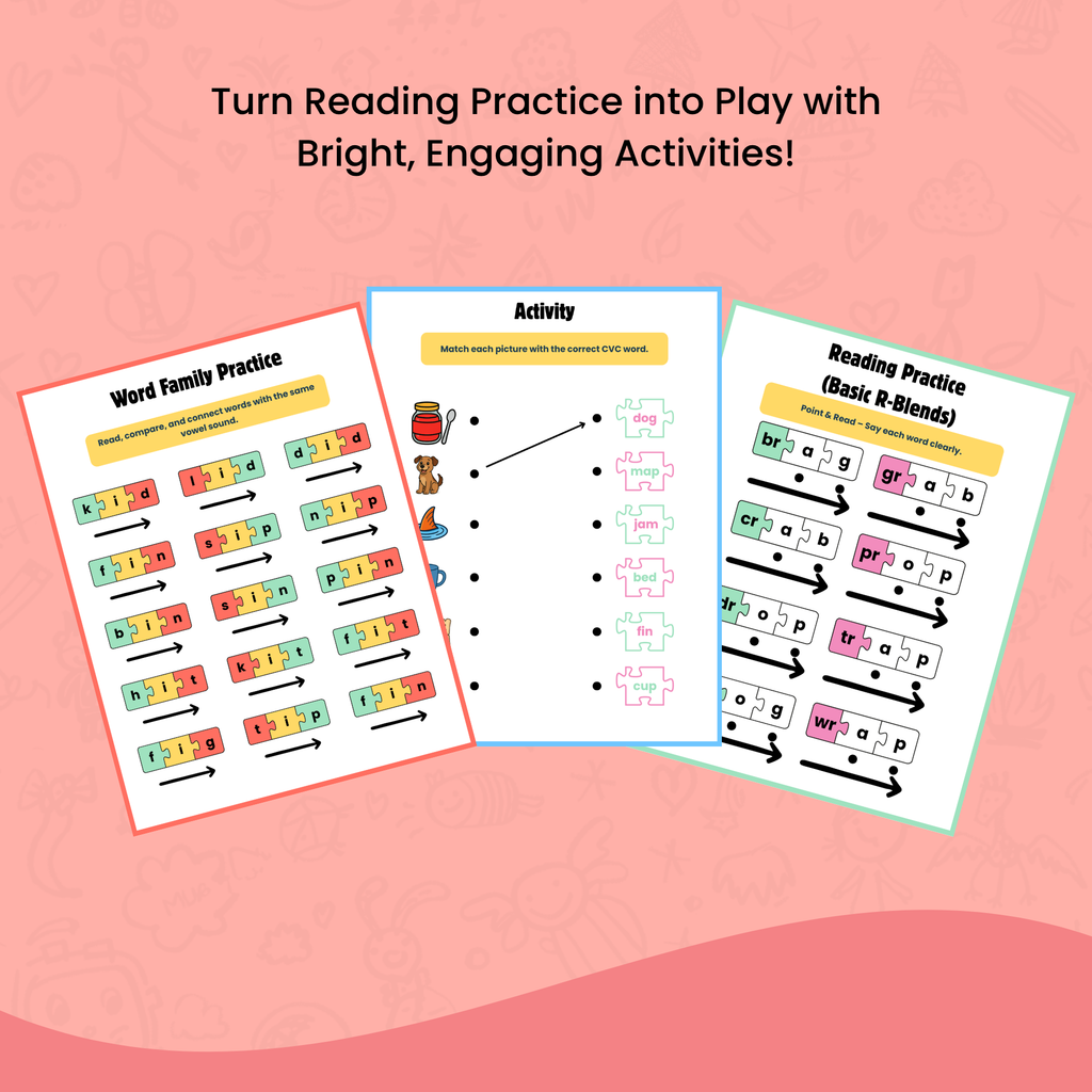 Phonics Fun Wordbook for Kids  |  Puzzle-Based Reading Adventure