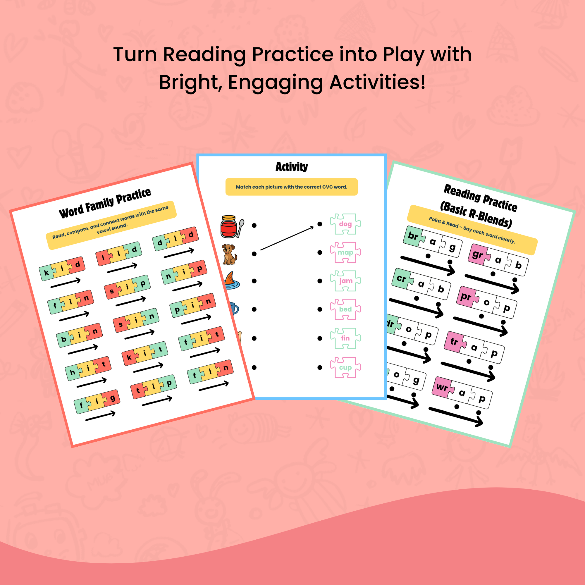 Phonics Fun Wordbook for Kids  |  Puzzle-Based Reading Adventure