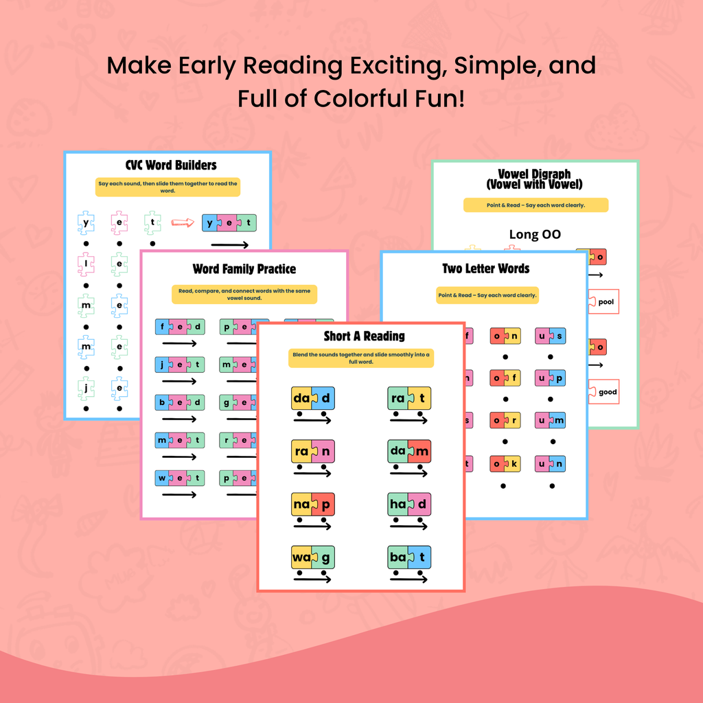 Phonics Fun Wordbook for Kids  |  Puzzle-Based Reading Adventure