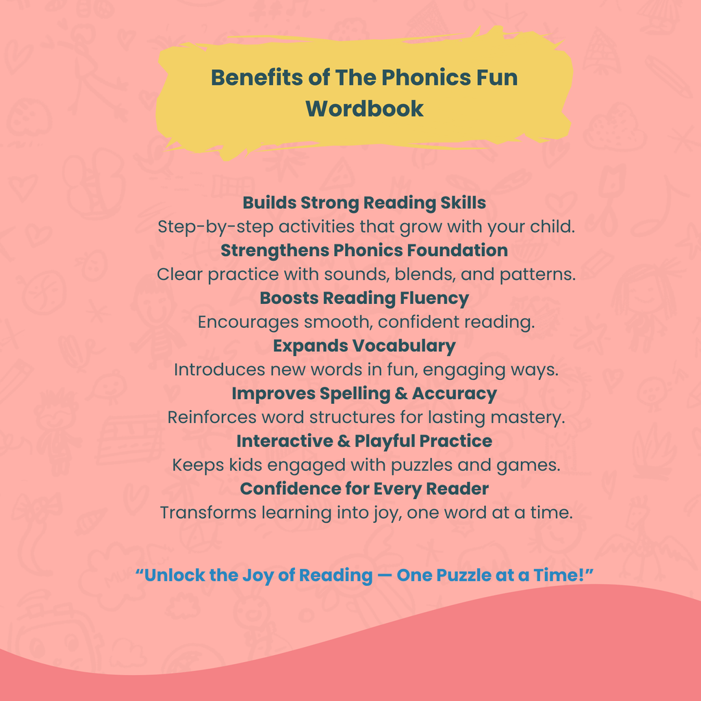 Phonics Fun Wordbook for Kids  |  Puzzle-Based Reading Adventure